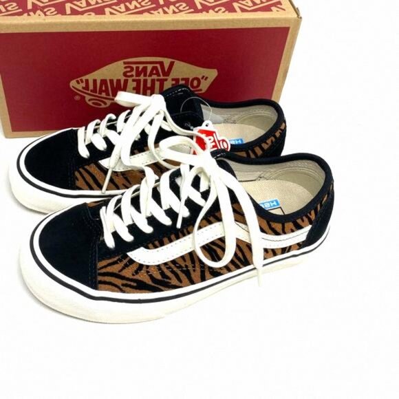 VANS Style 36 Decon SF Sneaker Women Size Animal VN0A5HYR9ZY Suede Brown Stripes - Picture 8 of 12